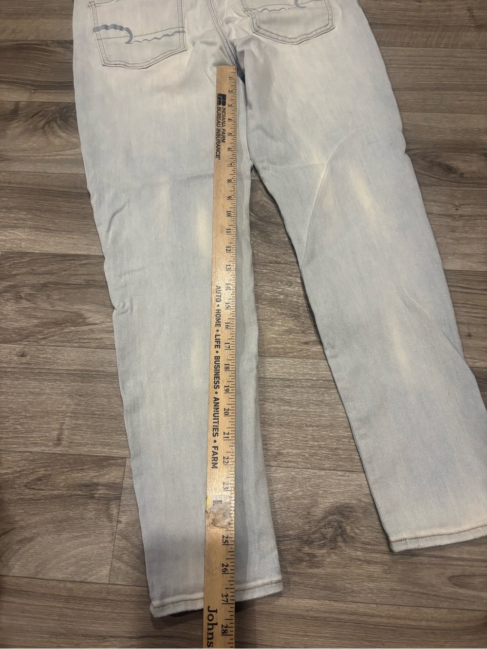 American Eagle Outfitters Light Wash Ankle Jeans